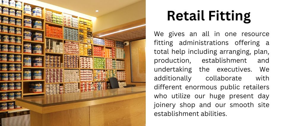 shop fitting with contant title shop fitting banner